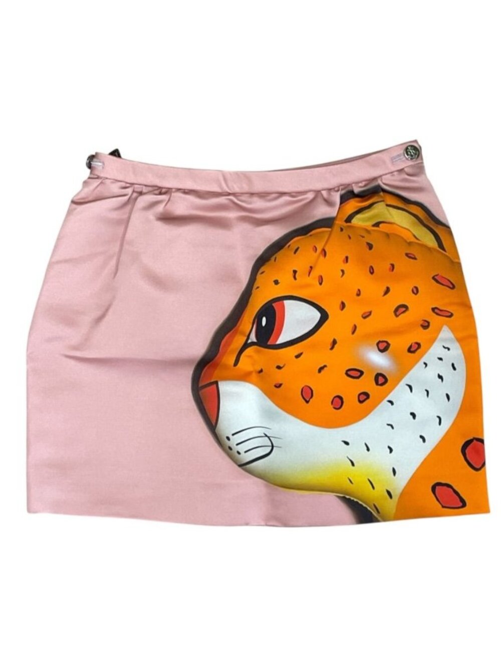 Louis Vuitton Animal Mini Skirt Outer Silk 100% Pink Casual